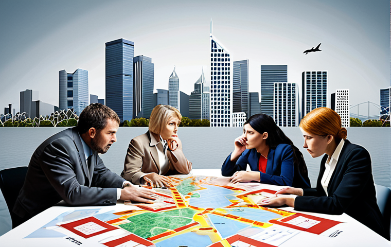 **

"Tourism crisis management concept. Visual representation of a city skyline with warning signs for natural disasters (flood, earthquake) and economic downturn, highlighting the importance of contingency planning and risk assessment.  Diverse people collaborating around a table with a risk assessment chart. Bright, professional, slightly futuristic."

**