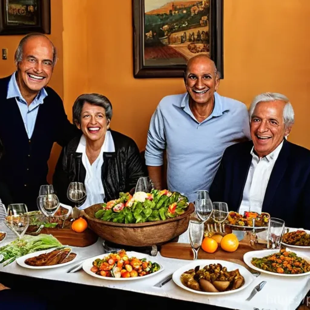 지역 관광 - **A Vibrant Portuguese Culinary Celebration**
    "A heartwarming, highly detailed, realistic image ...