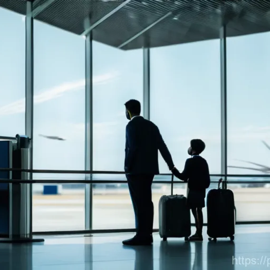 여행자 보호 법률 - **Prompt:** A diverse family, including parents and two children (around 8 and 12 years old), standi...