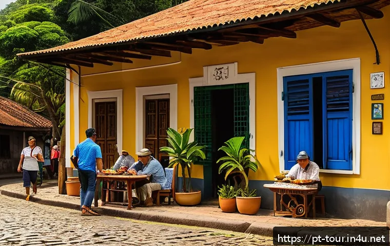 관광 산업의 경제 성장 모델 - A vibrant small town in Brazil’s Northeast interior bustling with tourists exploring local culture: ...
